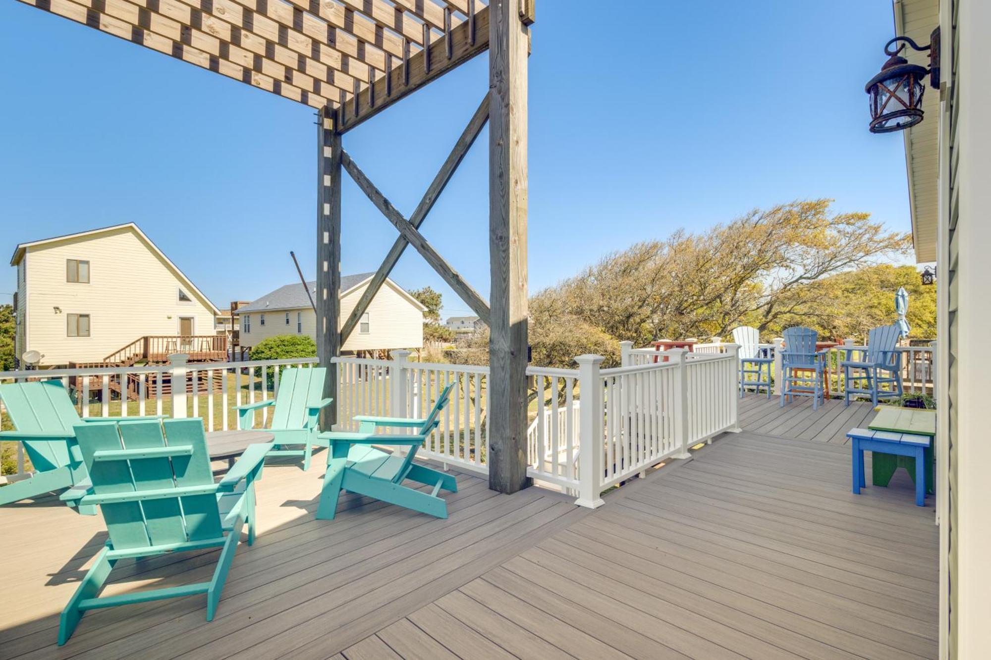 Coastal Home With Deck And Outdoor Shower Kill Devil Hills Eksteriør billede
